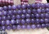 CCN5797 15 inches 10mm faceted round candy jade beads