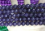 CCN5800 15 inches 10mm faceted round candy jade beads