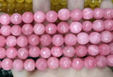 CCN5802 15 inches 10mm faceted round candy jade beads