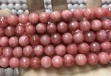 CCN5808 15 inches 10mm faceted round candy jade beads