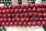 CCN5811 15 inches 10mm faceted round candy jade beads