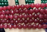 CCN5812 15 inches 10mm faceted round candy jade beads