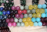 CCN5819 15 inches 10mm faceted round candy jade beads