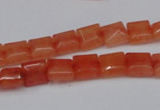 CCN585 15.5 inches 8*8mm square candy jade beads wholesale