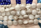 CCN5863 15 inches 15mm flat round candy jade beads Wholesale