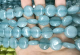 CCN5887 15 inches 15mm flat round candy jade beads Wholesale