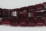 CCN589 15.5 inches 10*10mm square candy jade beads wholesale