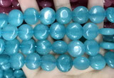 CCN5893 15 inches 15mm flat round candy jade beads Wholesale