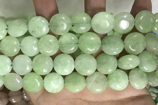 CCN5902 15 inches 15mm flat round candy jade beads Wholesale