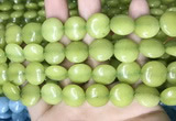 CCN5903 15 inches 15mm flat round candy jade beads Wholesale