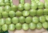 CCN5904 15 inches 15mm flat round candy jade beads Wholesale