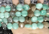 CCN5910 15 inches 15mm flat round candy jade beads Wholesale