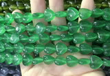 CCN5927 15 inches 12*12mm heart candy jade beads Wholesale