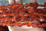 CCN5935 15 inches 12*12mm heart candy jade beads Wholesale