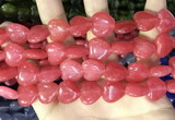 CCN5952 15 inches 14*14mm heart candy jade beads Wholesale