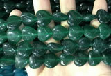 CCN5959 15 inches 14*14mm heart candy jade beads Wholesale