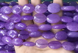 CCN5968 15 inches 13*18mm faceted oval candy jade beads