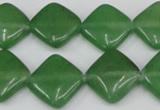 CCN599 15.5 inches 15*15mm diamond candy jade beads wholesale