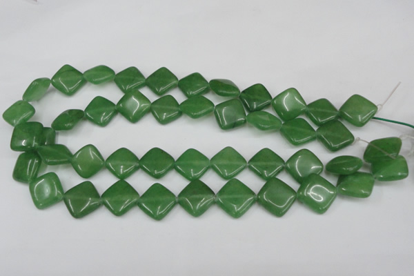 CCN599 15.5 inches 15*15mm diamond candy jade beads wholesale