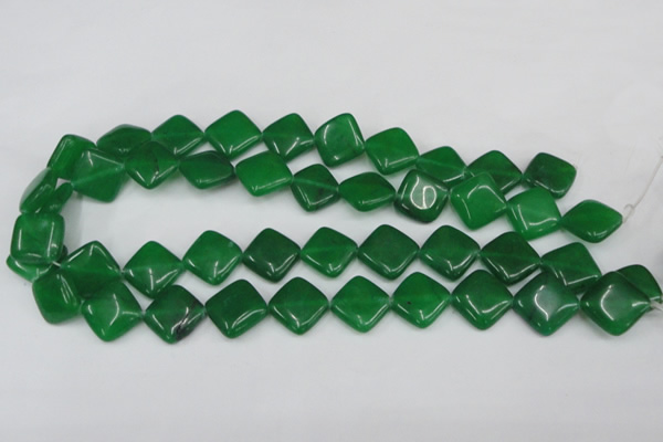 CCN600 15.5 inches 15*15mm diamond candy jade beads wholesale