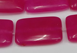 CCN611 15.5 inches 20*30mm rectangle candy jade beads wholesale