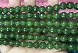 CCN6302 15.5 inches 8mm faceted round candy jade beads Wholesale