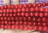 CCN6304 15.5 inches 8mm faceted round candy jade beads Wholesale