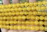 CCN6309 15.5 inches 8mm faceted round candy jade beads Wholesale