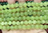 CCN6322 15.5 inches 8mm faceted round candy jade beads Wholesale