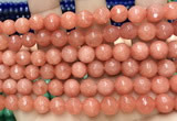 CCN6332 15.5 inches 8mm faceted round candy jade beads Wholesale