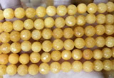 CCN6344 6mm, 8mm, 10mm, 12mm & 14mm faceted round candy jade beads