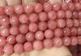 CCN6345 6mm, 8mm, 10mm, 12mm & 14mm faceted round candy jade beads