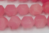 CCN661 15.5 inches 15*15mm faceted nuggets candy jade beads