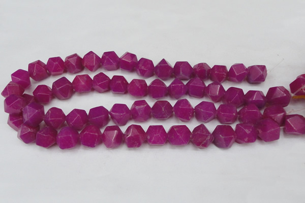 CCN665 15.5 inches 15*15mm faceted nuggets candy jade beads