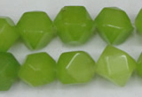 CCN666 15.5 inches 15*15mm faceted nuggets candy jade beads