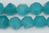 CCN668 15.5 inches 15*15mm faceted nuggets candy jade beads