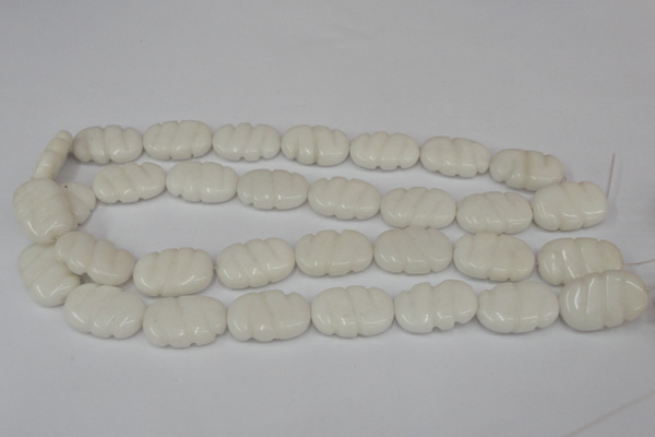 CCN680 15.5 inches 15*23mm carved oval candy jade beads wholesale