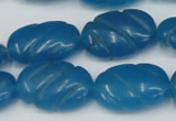 CCN684 15.5 inches 15*23mm carved oval candy jade beads wholesale