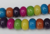 CCN722 15.5 inches 8*12mm rondelle candy jade beads wholesale