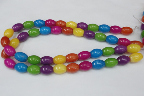 CCN723 15.5 inches 12*16mm rice candy jade beads wholesale