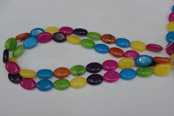 CCN725 15.5 inches 13*18mm oval candy jade beads wholesale