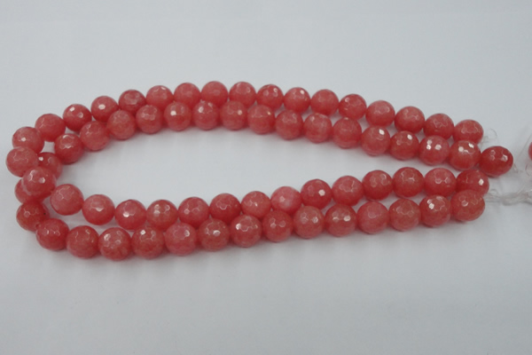 CCN753 15.5 inches 4mm faceted round candy jade beads wholesale