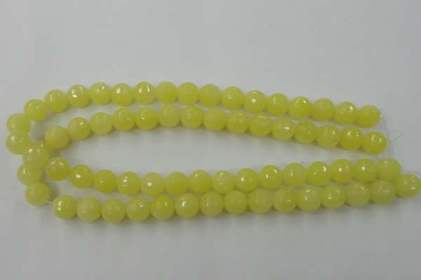 CCN759 15.5 inches 4mm faceted round candy jade beads wholesale