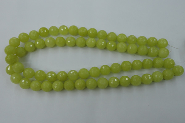 CCN794 15.5 inches 8mm faceted round candy jade beads wholesale