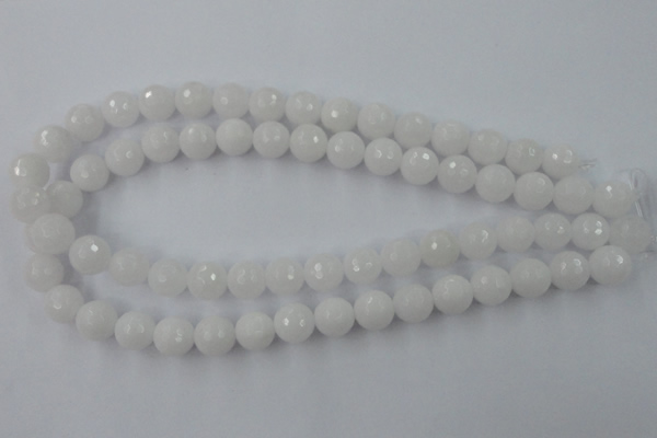 CCN819 15.5 inches 12mm faceted round candy jade beads wholesale