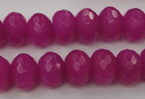 CCN906 15.5 inches 9*12mm faceted rondelle candy jade beads