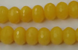 CCN908 15.5 inches 9*12mm faceted rondelle candy jade beads