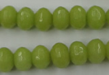 CCN912 15.5 inches 9*12mm faceted rondelle candy jade beads