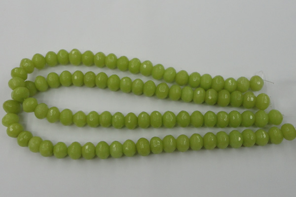 CCN912 15.5 inches 9*12mm faceted rondelle candy jade beads