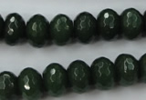 CCN913 15.5 inches 9*12mm faceted rondelle candy jade beads